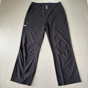 VTG Patagonia Womens Pants Size 6 Black Nylon Stretch Outdoors Hiking Activewear